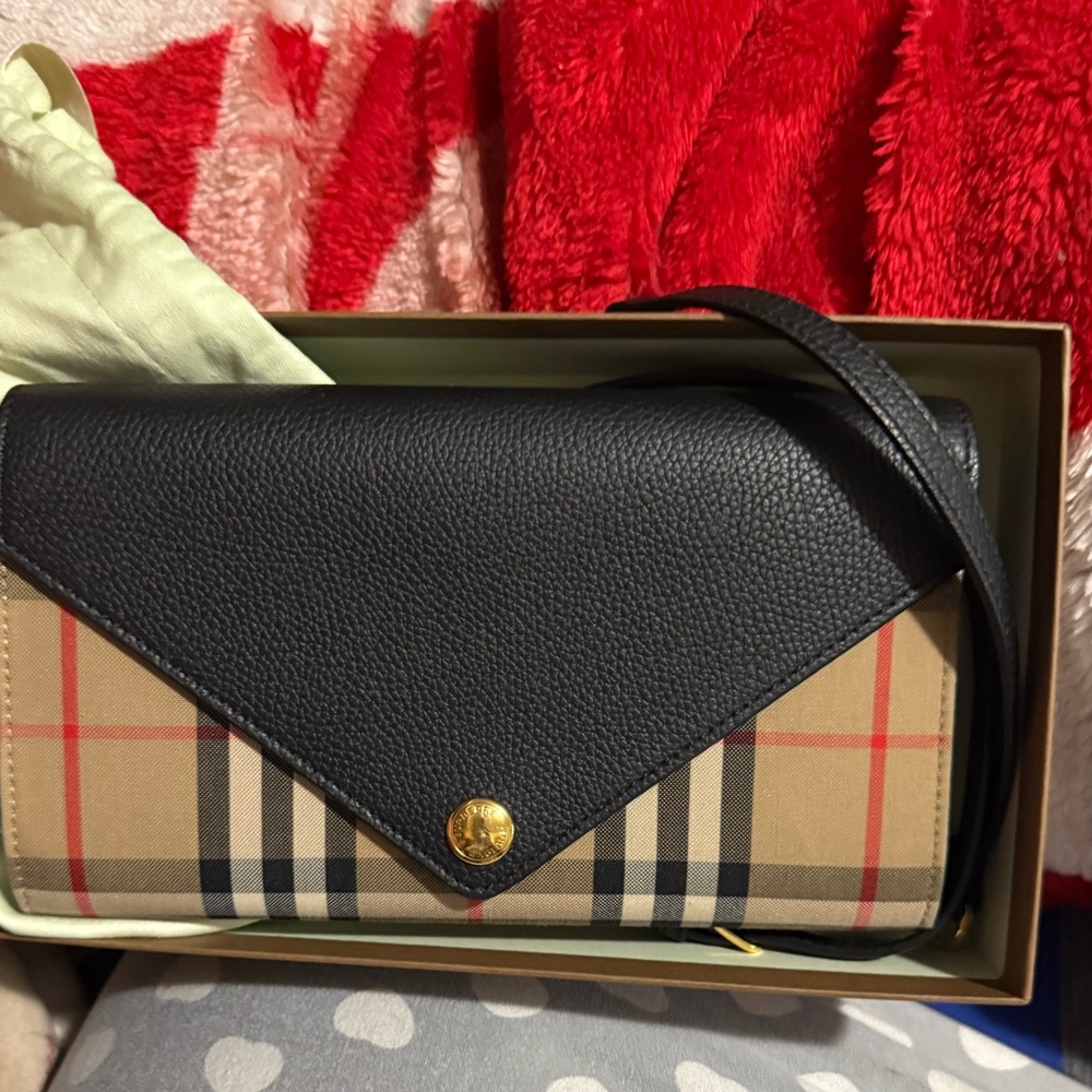 Burberry check crossbody bag